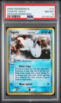 2006 POKEMON EX DRAGON FRONTIERS #11 TOGETIC-HOLO PSA 8 - Image 1