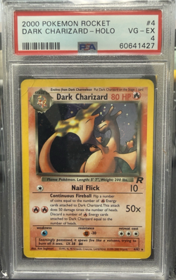 2000 POKEMON ROCKET #4 DARK CHARIZARD-HOLO PSA 4 - Image 1