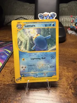 Lanturn 20/147 Pokemon Aquapolis Regular Rare English WOTC 2002 LP E-Reader - Image 1