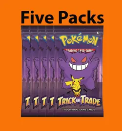 Pokemon TCG Halloween Trick or Trade Booster 5 Packs NEW/SEALED - Image 1
