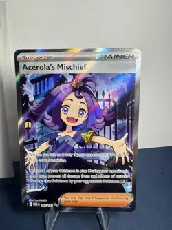 Pokemon TCG Acerola's Mischief Full Art Ultra Rare NM Condition - Image 2