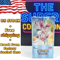 US Break from Case Pokemon 2025 Chinese Gem Pack Vol.2 Eevee Booster Box Sealed - Image 1