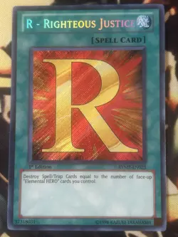 Yugioh: R - Righteous Justice - RYMP-EN025 - Secret Rare - 1st Edition - LP - Image 1