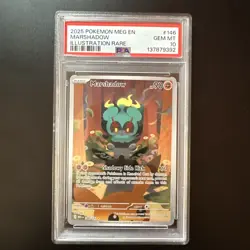 2025 POKEMON MEG EN-MEGA EVOLUTION ILLUSTRATION RARE #146 MARSHADOW PSA 10 - Image 3