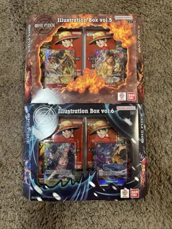 One Piece TCG Illustration Box Vol 5 and Vol 6 BUNDLE SEALED - Image 1