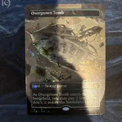 Overgrown Tomb (Borderless) (Galaxy foil) (Unfinity) Magic the Gathering MTG 535 - Image 2