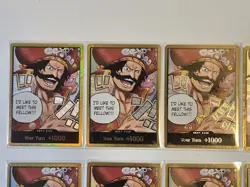Set of 10 Gol.D.Roger Gold DON!! Card OP13 One Piece Carrying On His Will ENG - Image 3