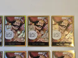 Set of 10 Gol.D.Roger Gold DON!! Card OP13 One Piece Carrying On His Will ENG - Image 4