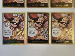 Set of 10 Gol.D.Roger Gold DON!! Card OP13 One Piece Carrying On His Will ENG - Image 5