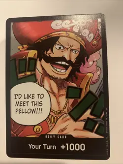 One Piece Don Card Gol D. Roger Gold OP-13 Carrying On His Will Foil! - Image 1