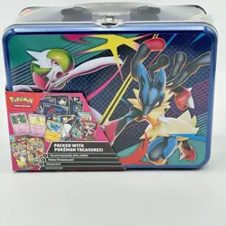 2025 Pokemon Fall Mega Collector Chest Tin Box 6 Packs & 3 Foil Cards - Image 1
