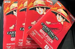 One Piece OP-13 CARRYING ON HIS WILL Sleeved Booster Packs Lot Of 4 NEW/SEALED - Image 1