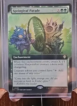 Springleaf Parade (Extended Art) Commander: Lorwyn Eclipsed MTG Regular NM - Image 3