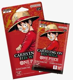 One Piece OP-13 Carrying on His Will Sleeved Booster Packs (LOT OF 4) - Image 1