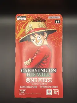 One Piece OP-13 Carrying on His Will Sleeved Booster Packs (LOT OF 4) - Image 1