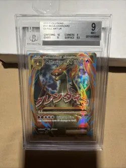 Pokemon TCG Mega Charizard EX BGS 9 XY Evolutions Holo Card 101/108 Full Art LP - Image 1
