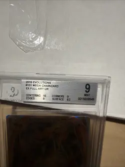 Pokemon TCG Mega Charizard EX BGS 9 XY Evolutions Holo Card 101/108 Full Art LP - Image 2