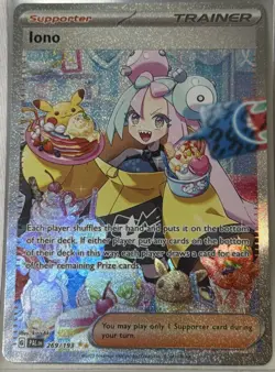 Pokemon TCG Iono Holo Card 269/193 Sv02: Paldea Evolved - Image 1