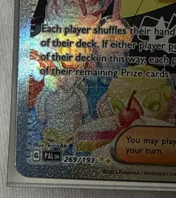 Pokemon TCG Iono Holo Card 269/193 Sv02: Paldea Evolved - Image 5