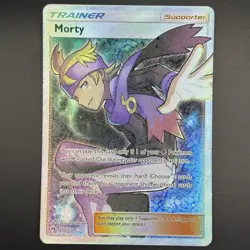 Pokemon Morty Full Art 212/214 Sun & Moon Lost Thunder Holo Card NM - Image 1