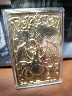 1999 pokemon Special edition 23k gold plated trading card CHARIZARD #6 - Image 2