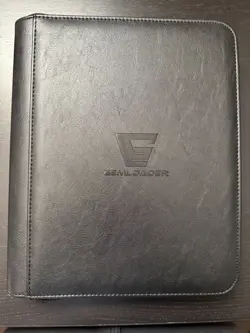 Gemloader Premium Toploader Binder 2x2 112 Pockets Pokemon Cards Black - Image 1