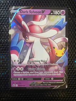 Pokemon TCG Dark Sylveon V Holo Promo Celebrations SWSH134 2021 - Image 1