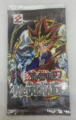 Yugioh 2002 Metal Raiders Sealed BOOSTER PACK 53334271011 - Image 1