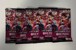 One Piece TCG OP-11 A Fist Of Devine Speed Booster Pack Of 5 Factory Sealed New - Image 1