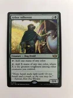 Arbor Adherent MTG Magic the Gathering Card NM Near Mint TDC - Image 1