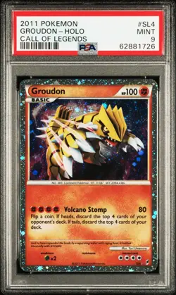 Pokemon TCG Groudon Call of Legends SL4 Holo Shiny Rare Card - Image 1