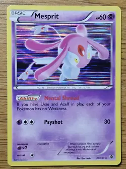 Pokemon Mesprit 37/101 Black & White Plasma Blast Holo NM/LP - Image 1