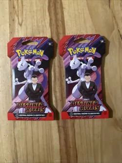 2X Pokemon TCG Scarlet & Violet Destined Rivals Sleeved Booster Packs Sealed - Image 1