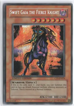 Yugioh - Swift Gaia the Fierce Knight CT1-EN004 Limited - 2004 Collectors Tin - Image 1