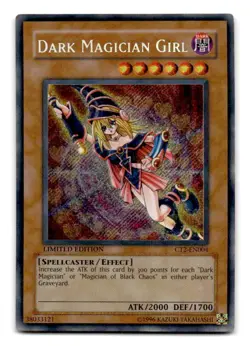 YUGIOH • DARK MAGICIAN GIRL • SECRET RARE • CT2-EN004 • LIMITED ED. • "Very" LP - Image 1