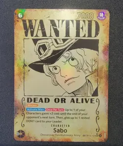Sabo OP13-120 SP Wanted Poster Art One Piece Card English Pack Fresh 🔥🔥🔥🔥 - Image 1