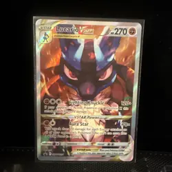 Pokemon TCG Lucario VSTAR SWSH291 Crown Zenith Promo Card Near Mint Condition - Image 3