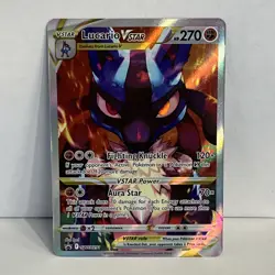 Pokemon TCG Lucario VSTAR SWSH291 Crown Zenith Promo Card Near Mint Condition - Image 1