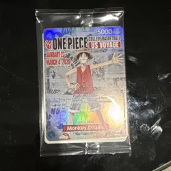 Bandai Namco One Piece Card Game Monkey D. Luffy Promo Pack US Voyage - Image 1