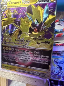 Zeraora VSTAR Shiny 🕺Fan Art🕺Holo Card Limited Edition Collectable Card - Image 2