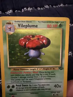Pokemon TCG Vileplume 15/64 Holo Rare Unlimited Card Jungle 1999 HP - Image 2