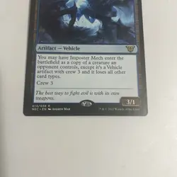 Magic the Gathering MTG Card: Imposter Mech Artifact Vehicle 2022 - Image 2