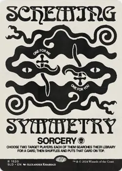 1 x Scheming Symmetry - Secret Lair (1520) - LP - MTG - Image 1