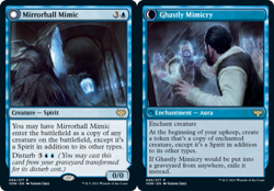 1 x Mirrorhall Mimic // Ghastly Mimicry - Innistrad: Crimson Vow - Light Play - - Image 1