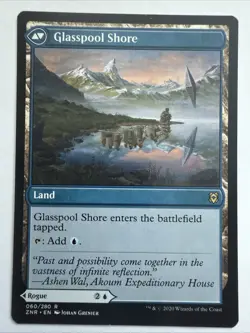 GLASSPOOL MIMIC / GLASSPOOL SHORE Zendikar Rising MTG Magic NM Rare - Image 1