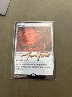 Mark Tedin Signed MTG Sol Ring Foil MagicFest 2019 001/001 Autograph - Image 2