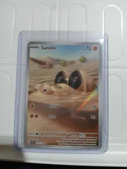 Pokemon Sandile 216/198 Scarlet And Violet Base Set Illustration Rare TCG 🔥🔥 - Image 1