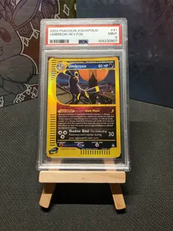 2003 Pokemon Aquapolis Umbreon Reverse Foil #41 PSA 9 Mint - Image 1