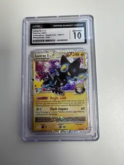 Pokemon Celebrations Luxray GL LV.X 109/111 CGC (not PSA) Gem Mint 10 - Image 1