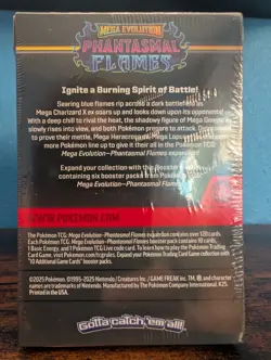Pokemon TCG Phantasmal Flames Booster Bundle ME02 Factory Sealed 6 Packs New - Image 3